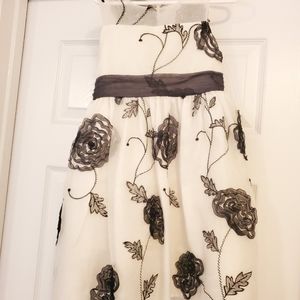 Ivory and black dress